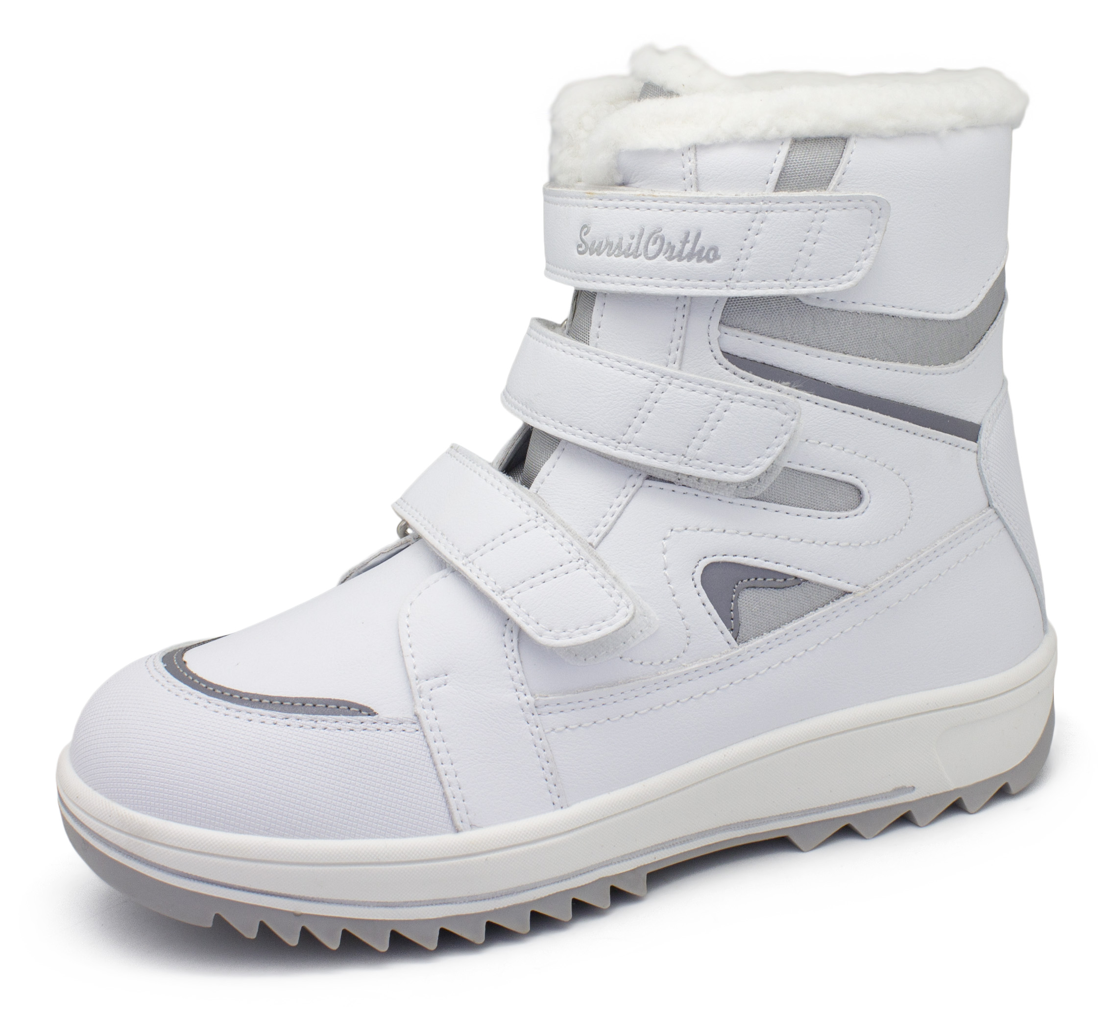 Sursil-Ortho A35-100-5 детские зимние ортопедические ботинки белый — купитьв Москве в интернет-магазине ОРТОЛАЙН